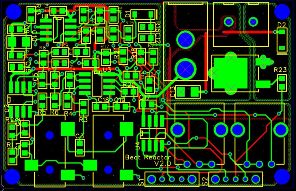 Version 2 designed in FreePCB