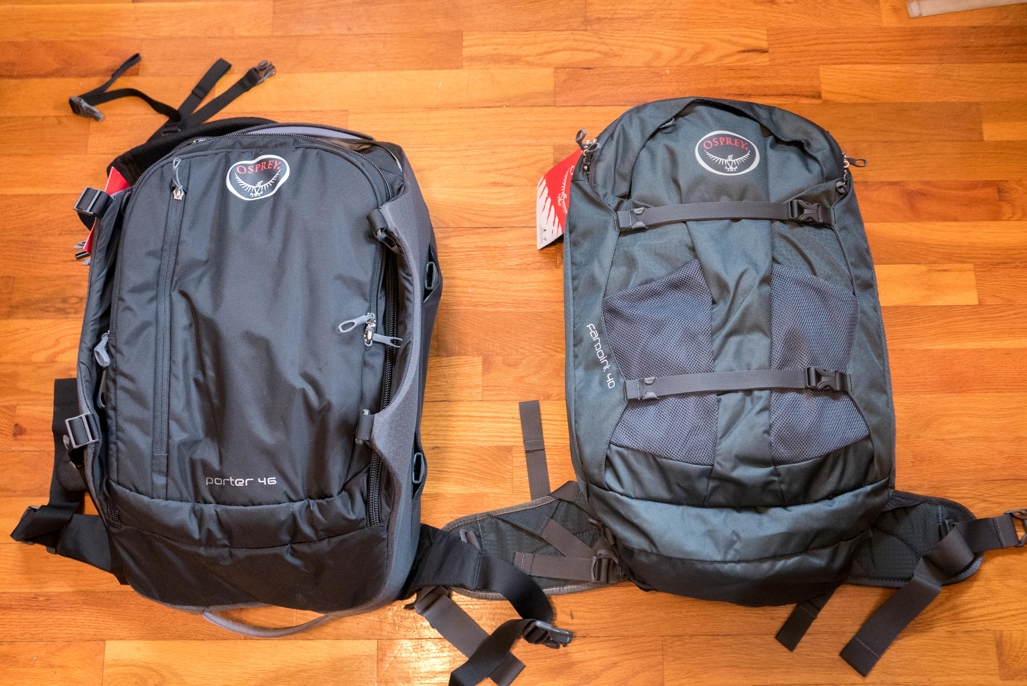 Osprey Farpoint 40 vs Osprey Porter 46 [Which is the winner? 2024 Review]