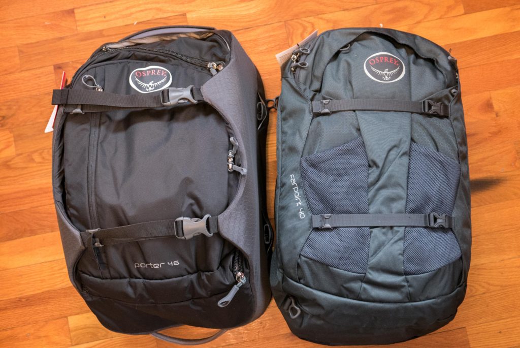 osprey farpoint 55 vs porter 46