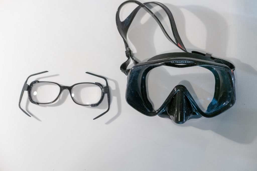 Scuba diving cheap glasses mask