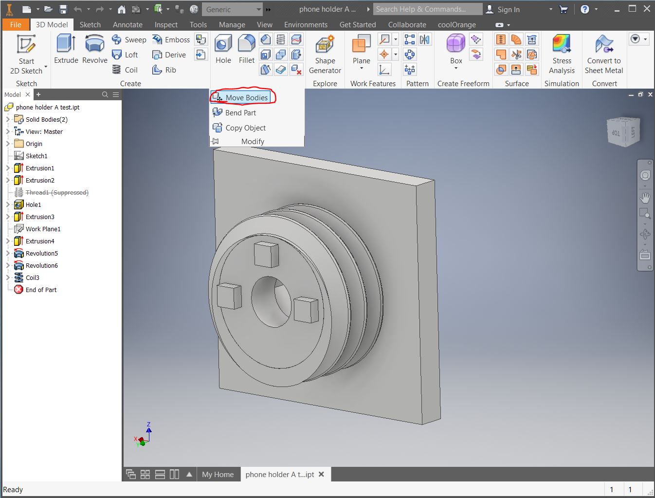 inventor cura rotate axis\n05