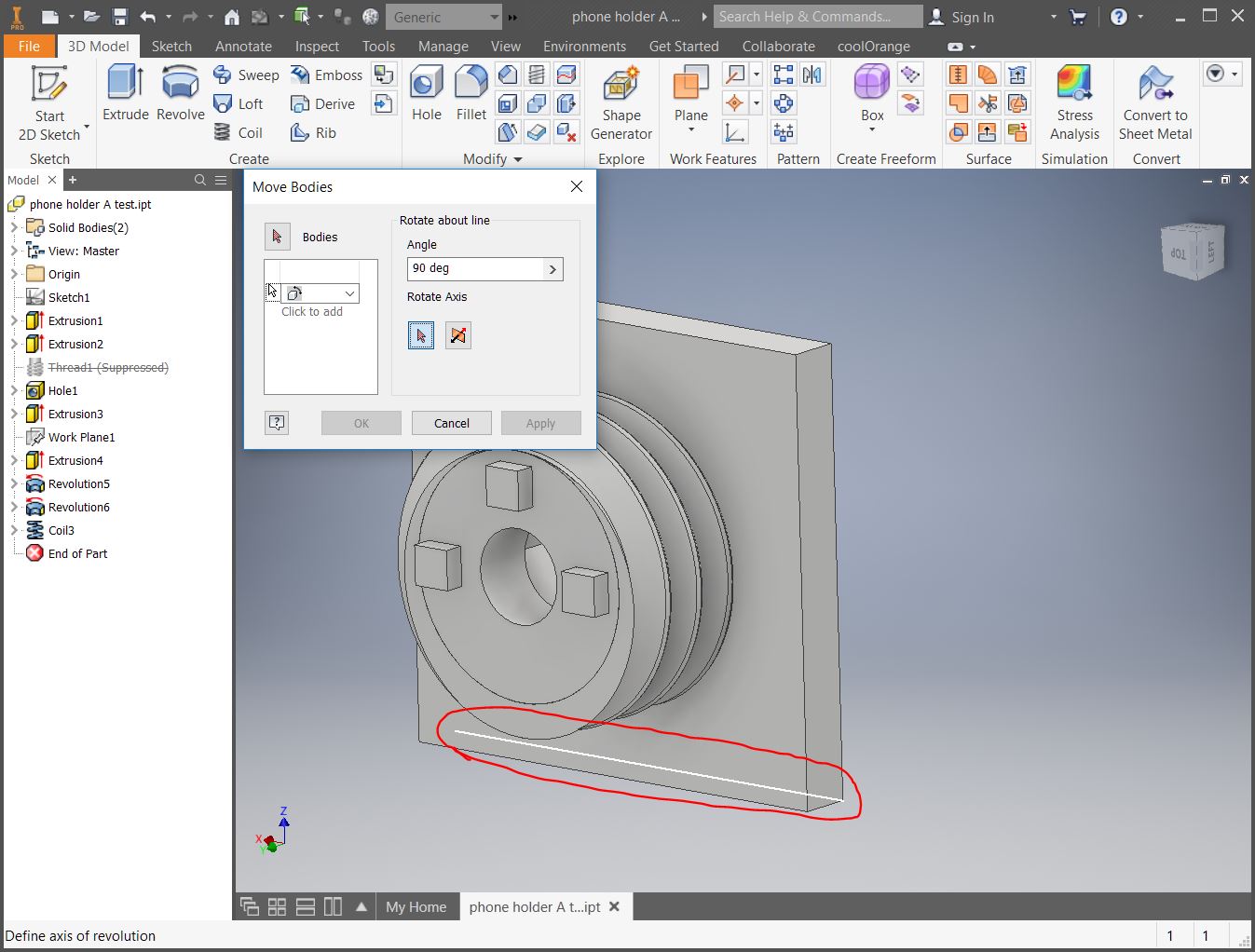 inventor cura rotate axis 07