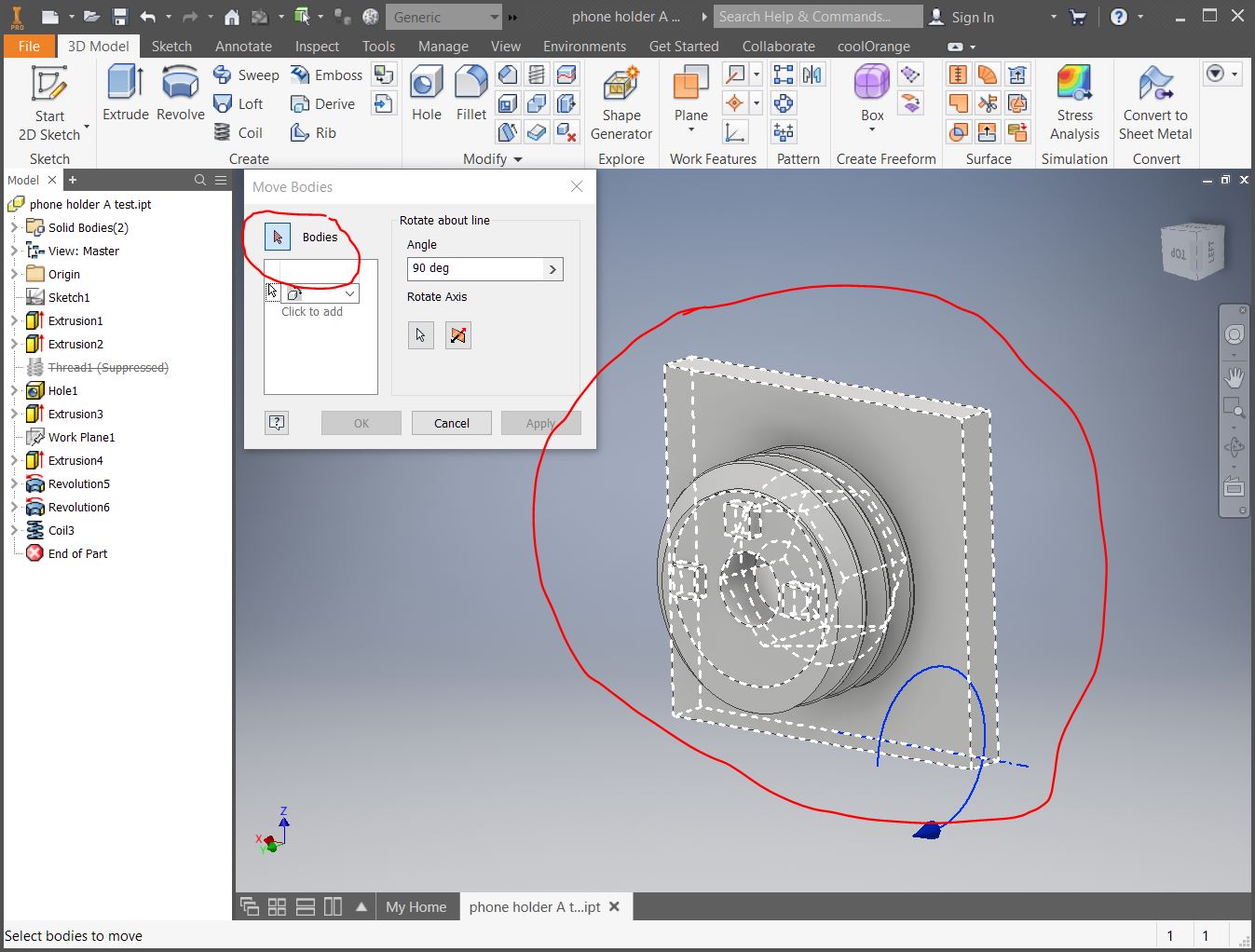 inventor cura rotate axis 08